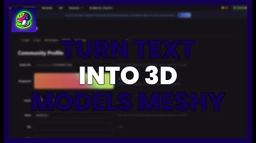 TURN TEXT into 3D MODELS with MESHY AI – FULL GUIDE