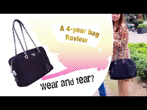 PRADA tessuto nylon chain bag review