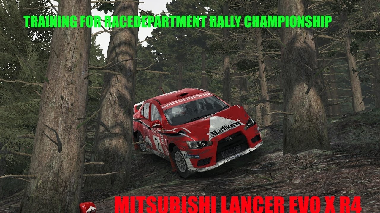 DIRT RALLYmake and testing setups for RDRC "Mitsubishi Lancer Evo X