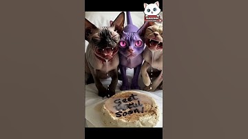 Adorable Friend Stops Sphynx Sadness!#shorts #meow #cat #viral meow meow