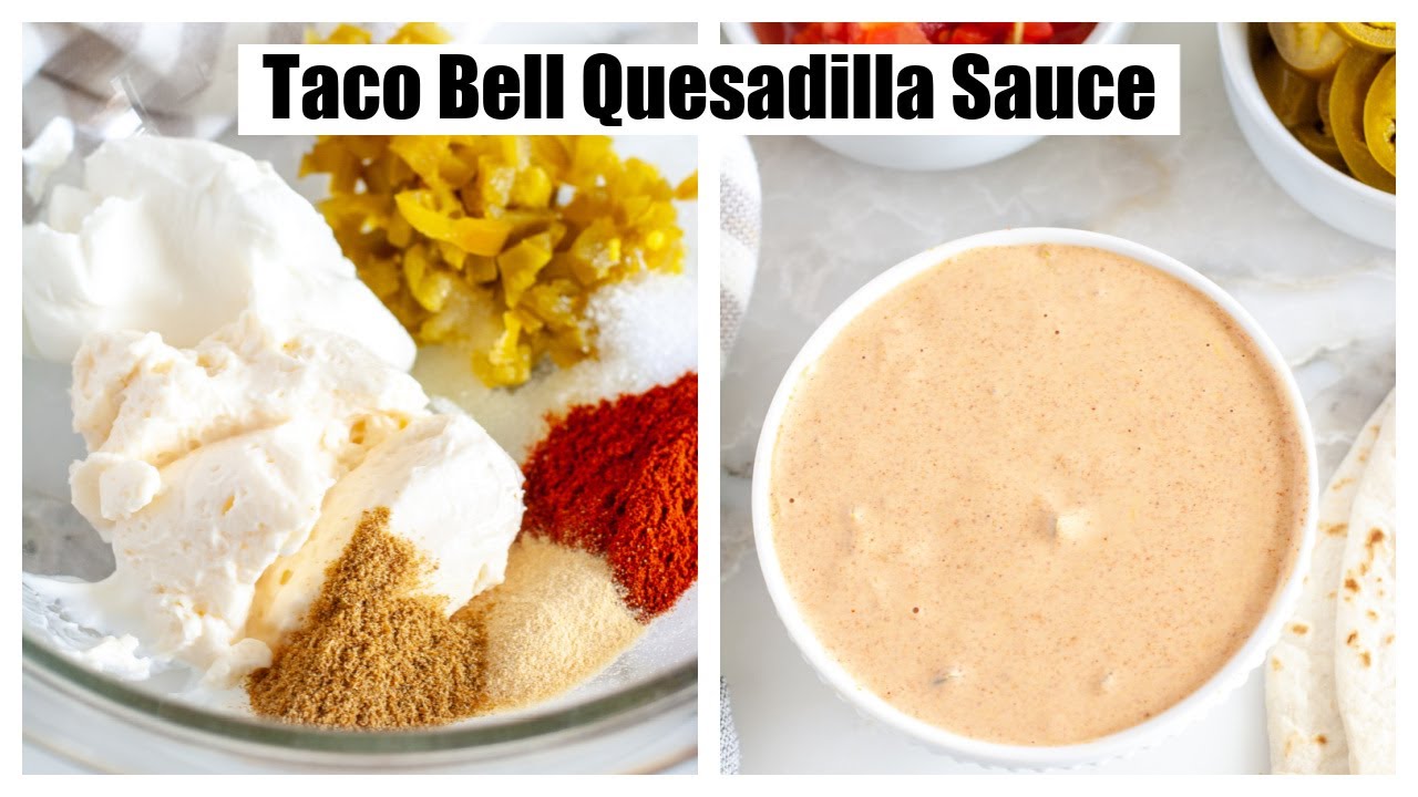 Taco Bell Quesadilla Sauce // Creamy Jalapeno Sauce