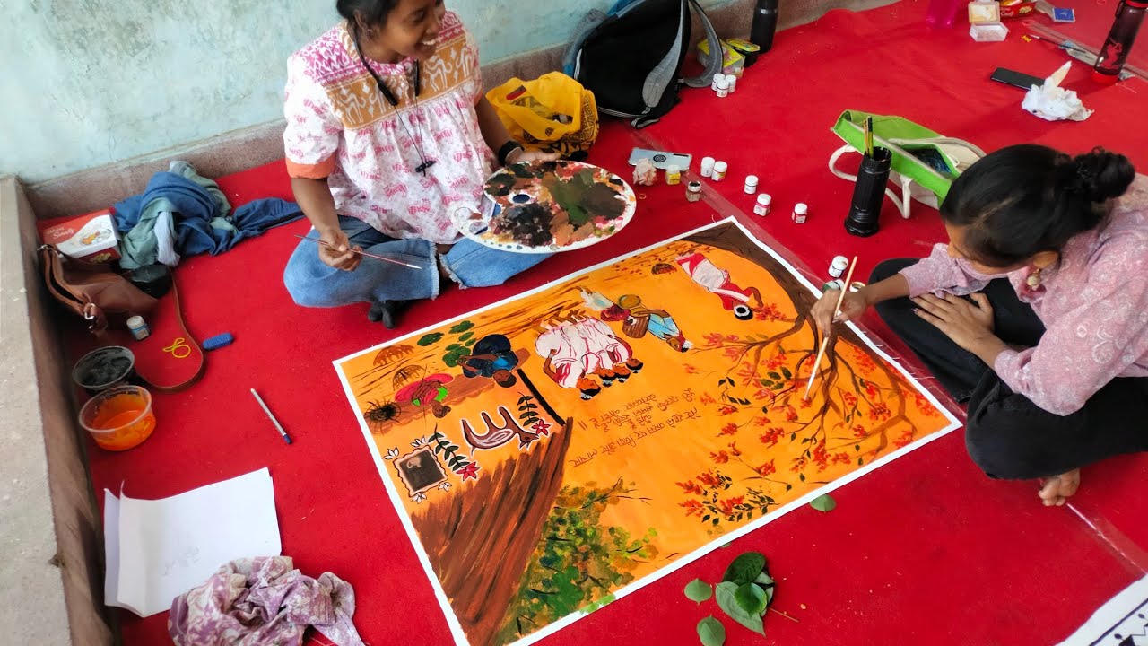 Gender and livelihood in jharkhand/ Women's day special/art competition art artist YouTube