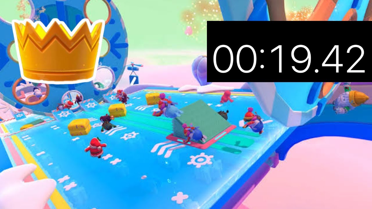 Crazy fall guys ski fall speed run