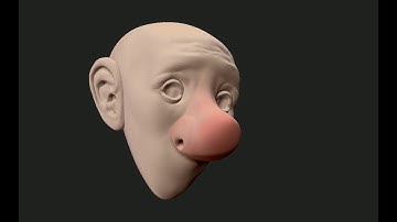 Timelapse Cartoon Head Modeling in zBrush