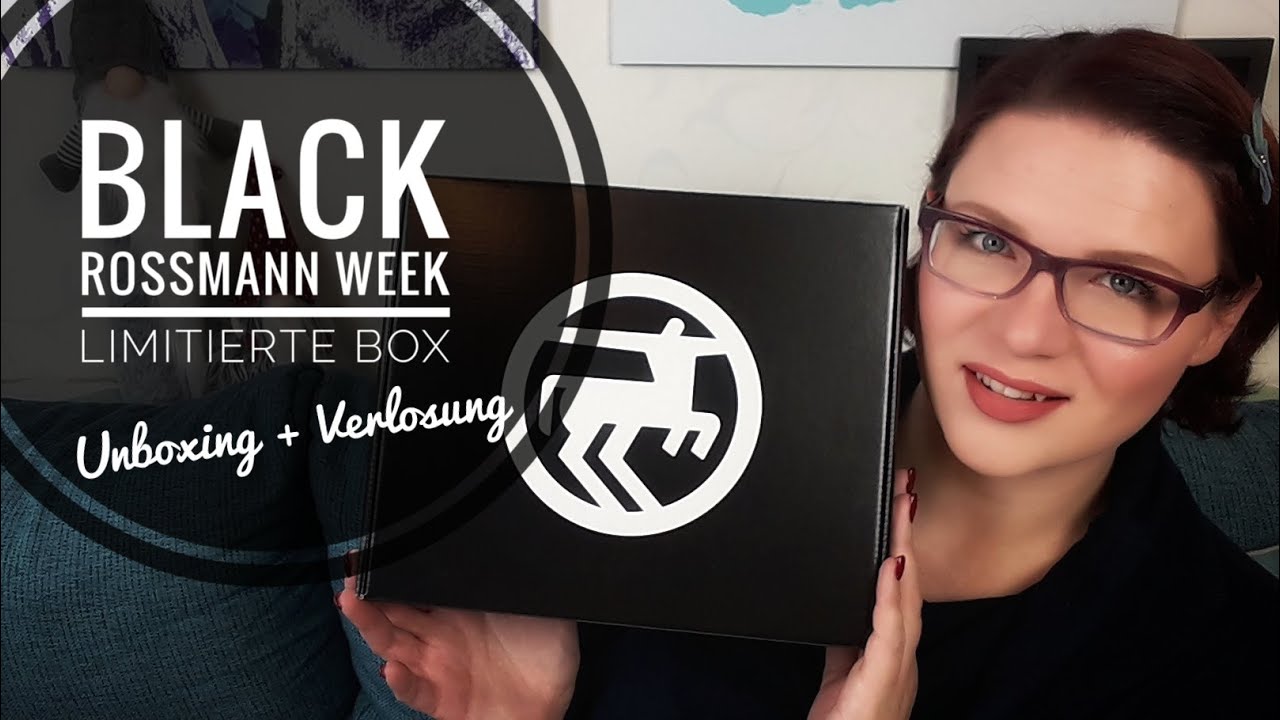 Black Rossmann Week Limitierte Box Unboxing Verlosung Youtube