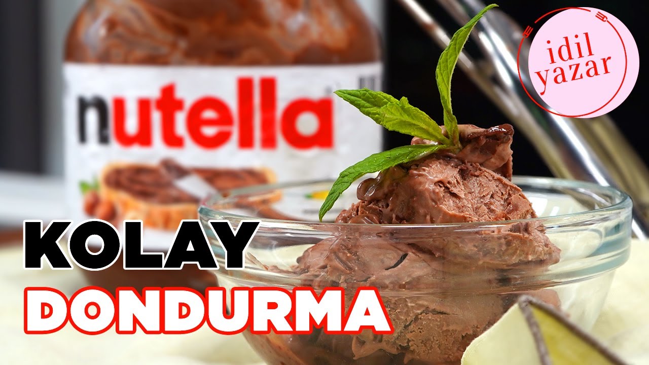 Kalan Nutelladan Dondurma Nasıl Yapılır????? Dünyanın En Kolay Tarifi!