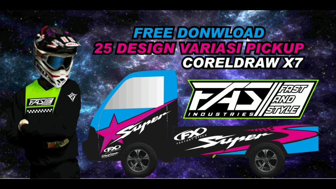 GRATIS FILE 25 VARIASI PICKUP | Free Cdr Siap Edit