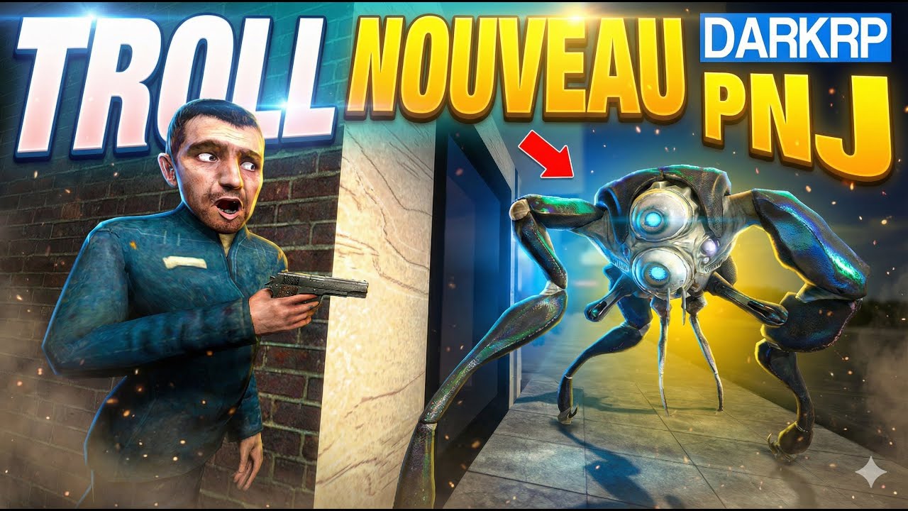 TROLL RP ADMIN avec les Nouveaux PNJ de GMOD (ils font trop peur) DarkRP FR