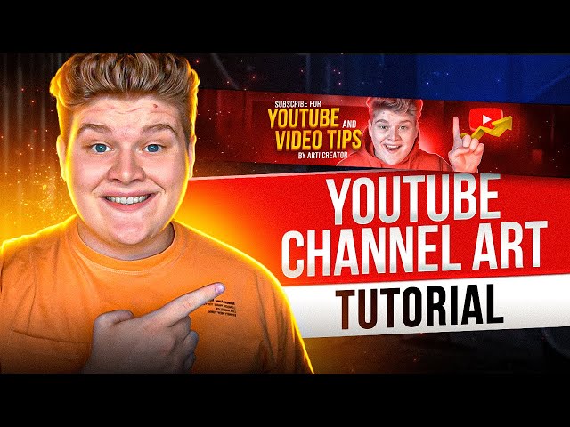 How to Make a YouTube Banner (YouTube Channel Art Tutorial 2022)! Step-By-Step Tutorial class=