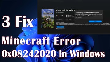 Minecraft 0x80242020 Error In Windows - 3 Fix How To