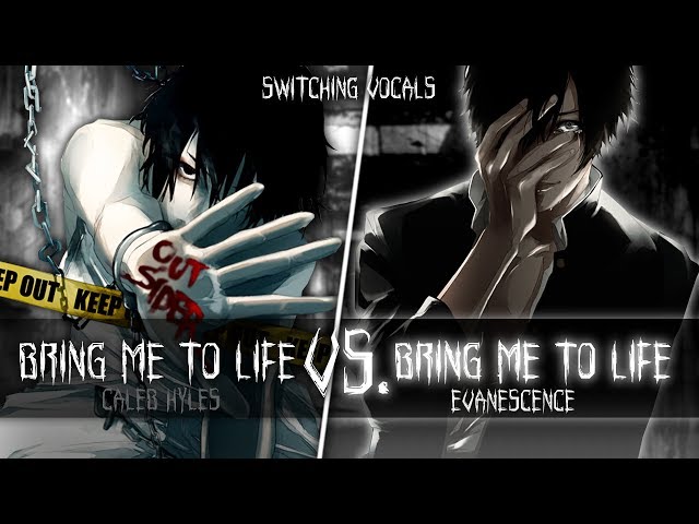 ◤Nightcore◢ ↬ Bring me to life [Switching Vocals] (Caleb Hyles) class=