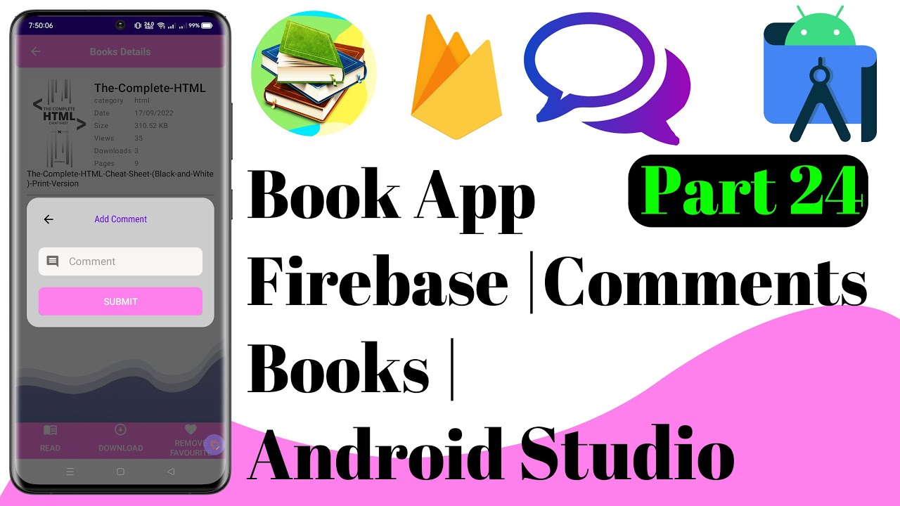 Book App Firebase 24 | Comments Books Java | Android Studio | Ict ...