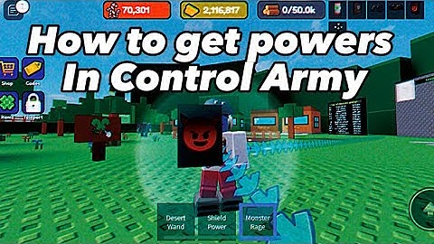 How to get Powers in Control Army