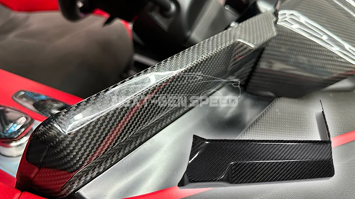 C8 Corvette Carbon Fiber Top Radio Cover #c8 #corvette #carbonfiber #carinterior