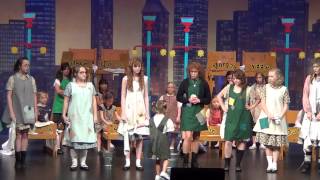 Livvy as Molly in Annie singing 'Hard Knock Life'