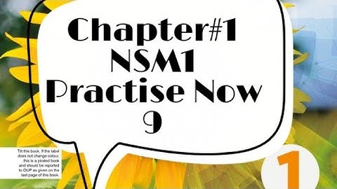 Practise Now 9|chapter#1(Ex:1B)  NSM1|mathematics point