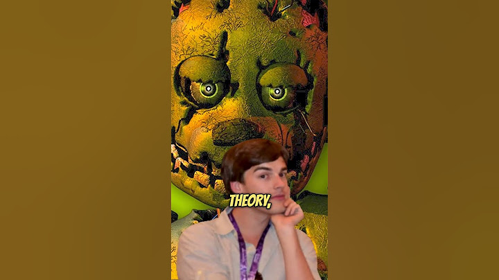 How Can FNAF's Springtrap See?