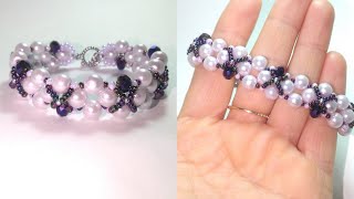 Elegant bracelet making / Стильный браслет из бусин / Şık bileklik yapımı /