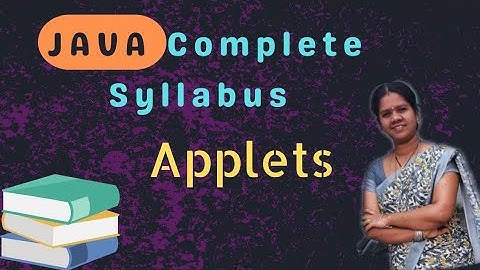 Applets introduction and types of applets in java || 53 || java course in telugu