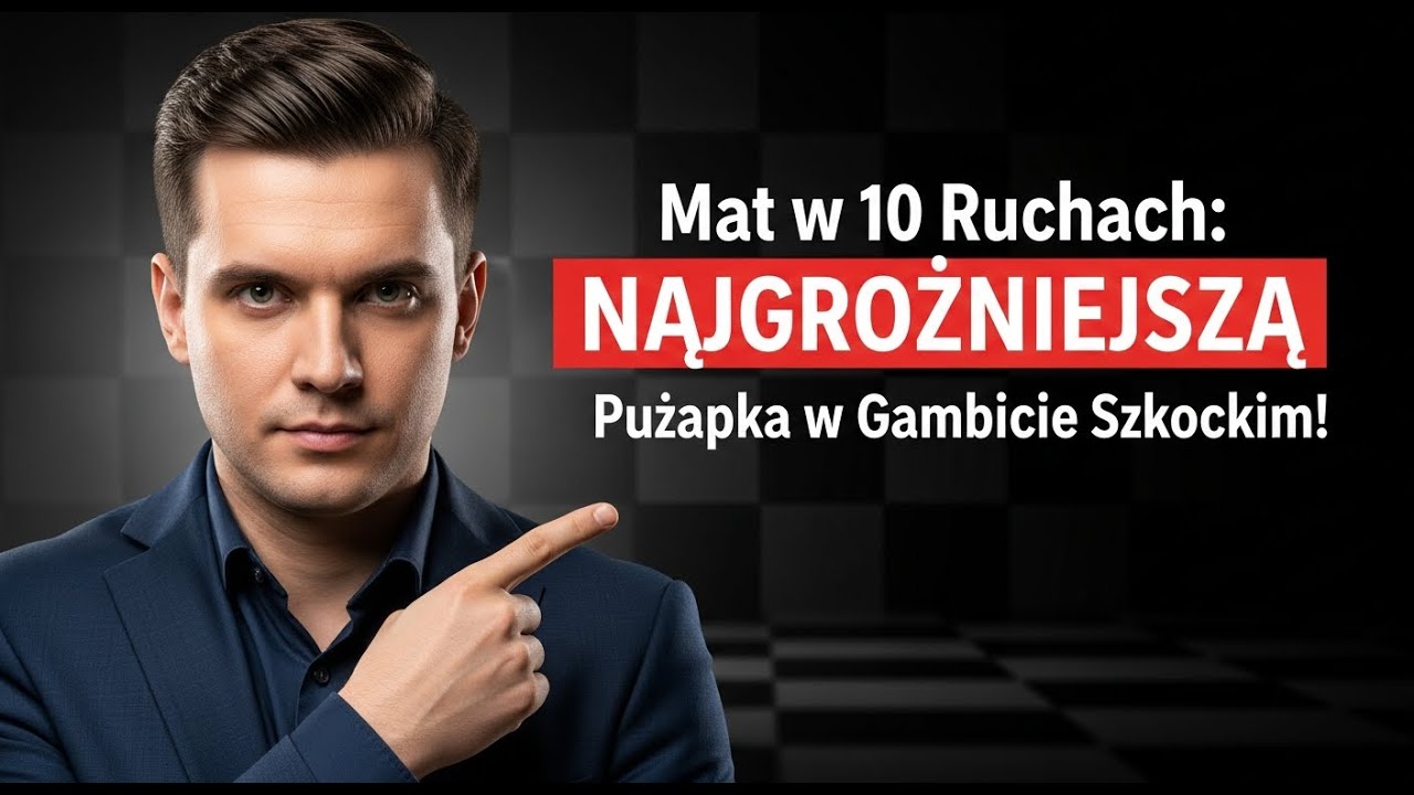 Mat w 10 Ruchach: NAJGROŹNIEJSZA Pułapka w Gambicie Szkockim!
