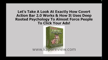 Covert Action Bar 2.0 Review - Check the Additional Offers