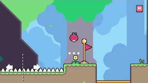 Dadish. World one. Level 9. Walkthrough with Star.