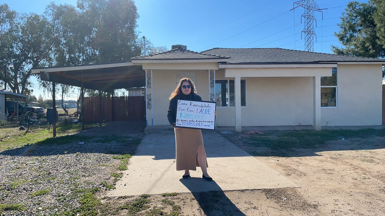 Casa de Venta! Con casi 1 acre y 3 recamaras y 1 baño en Madera, CA por