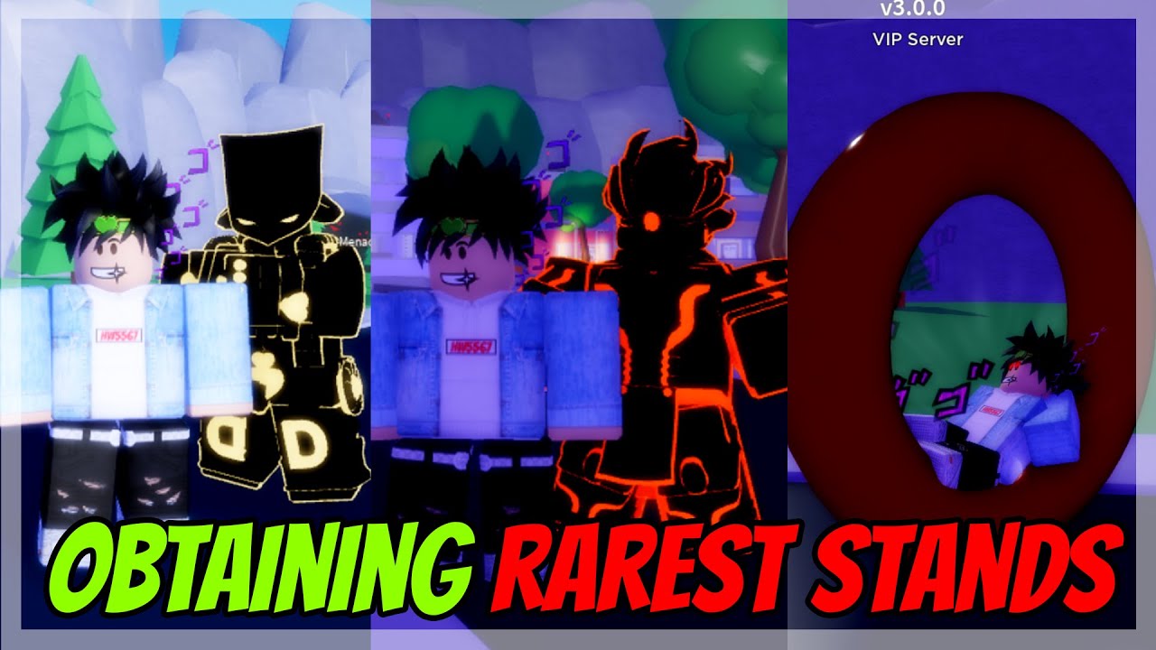 Obtaining The RAREST Stands in Stands Awakening on Roblox 