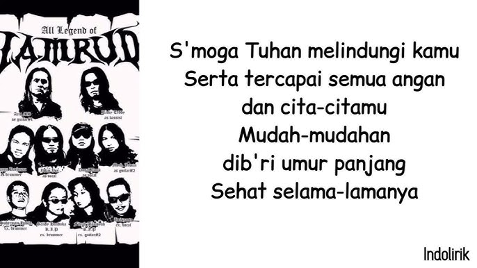 Jamrud - Selamat ulang tahun | Lirik Lagu Indonesia