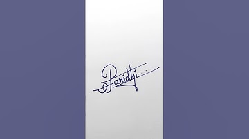 Paridhi💙 name signature|#handwriting #calligraphy #signature #writing #viral #art #trending #diy