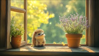 a hedgehog by the window 🌱 soft piano & birdsong for deep focus, reading & slow mornings screenshot 1