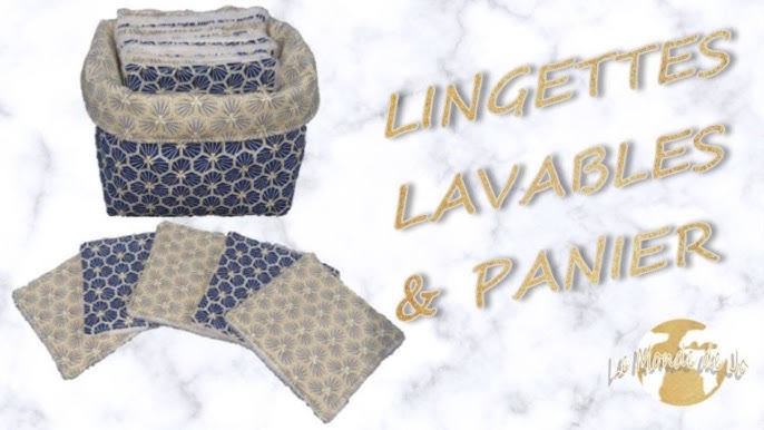 Panière de lingettes lavables bébé