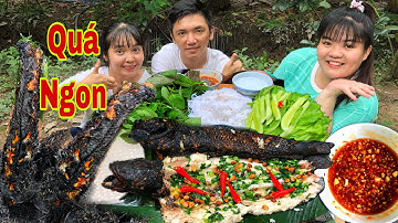Tiên IQ Ăn Cá Lóc Nướng Trui Miền Tây Cùng Như Ú TV và Huỳnh Như Vlogs
