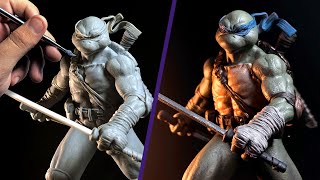 Sculpting LEONARDO Timelapse | Teenage Mutant Ninja Turtles