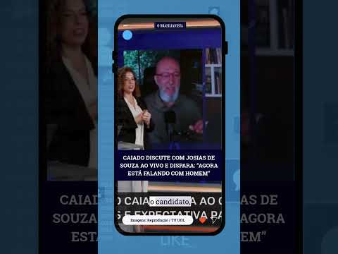 🚨 Caiado discute com Josias de Souza ao vivo e dispara: “Agora está falando com homem”