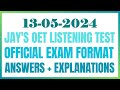 Oet listening test 13052024 oet oetexam oetnursing oetlisteningtest