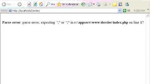 PHP Ders 11  While Dongusu