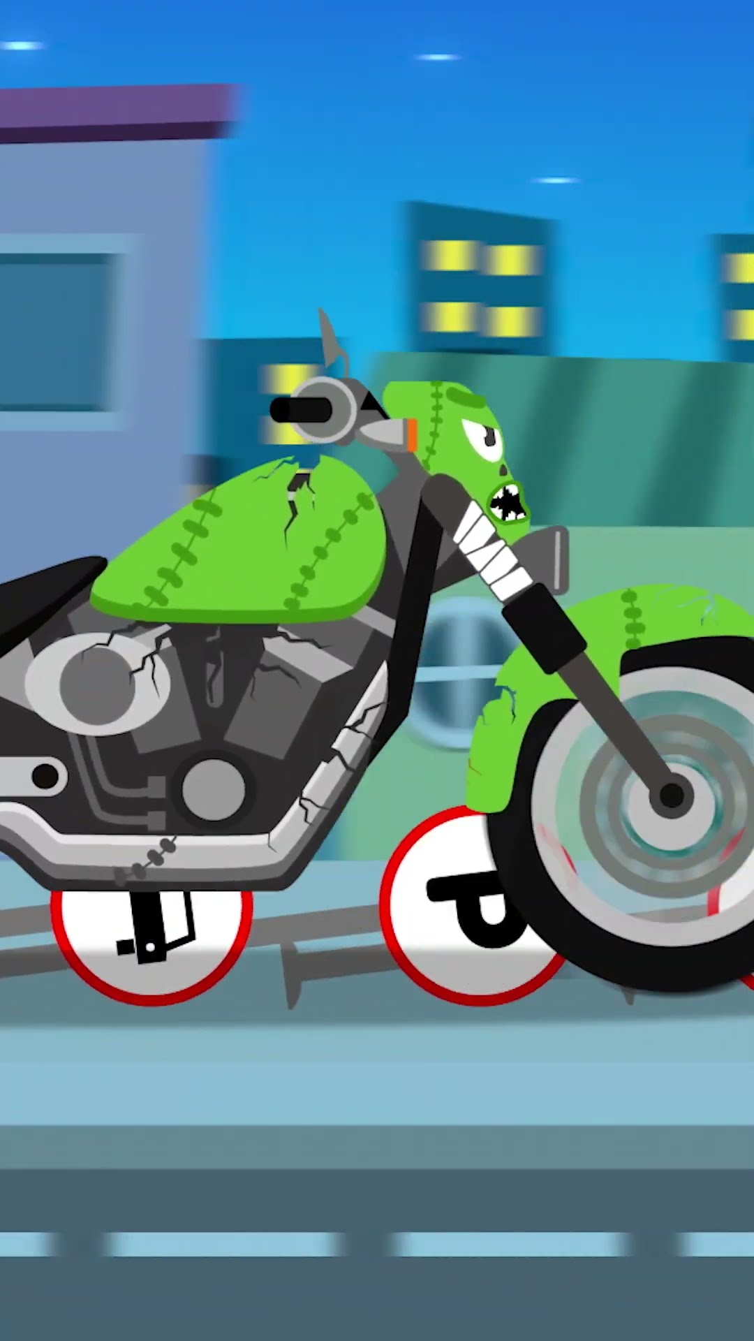 I'm a Zombie Motorcycle!? #TayotheLittleBus #Shorts