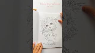 Coloring Book Whimsical Dreams by Julia Spiri.  Available on Amazon