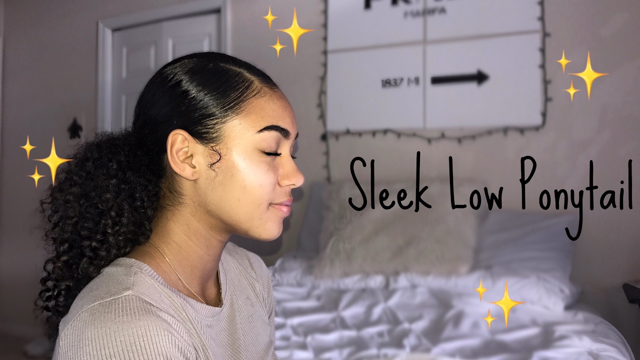 Sleek Low Ponytail For Curly Hair Curlycrownz