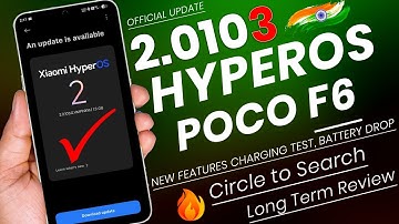 Public Release : Poco F6 Official HyperOS 2.0.103 Review, Circle to Search, Battery Test & Drop