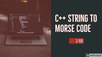 [C++] Speed Code | String to Morse code converter