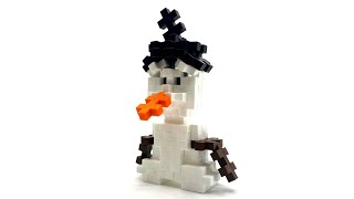 Plus-Plus Snowman Instructions