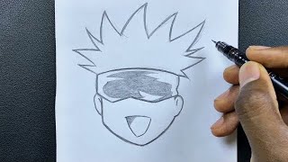 Easy to draw | how to draw satoru gojo easy step-by-step