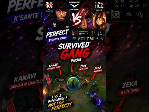 3-MAN DIVE… K’SANTE REFUSED TO DIE 😱 | PerfecT OUTPLAY #esports