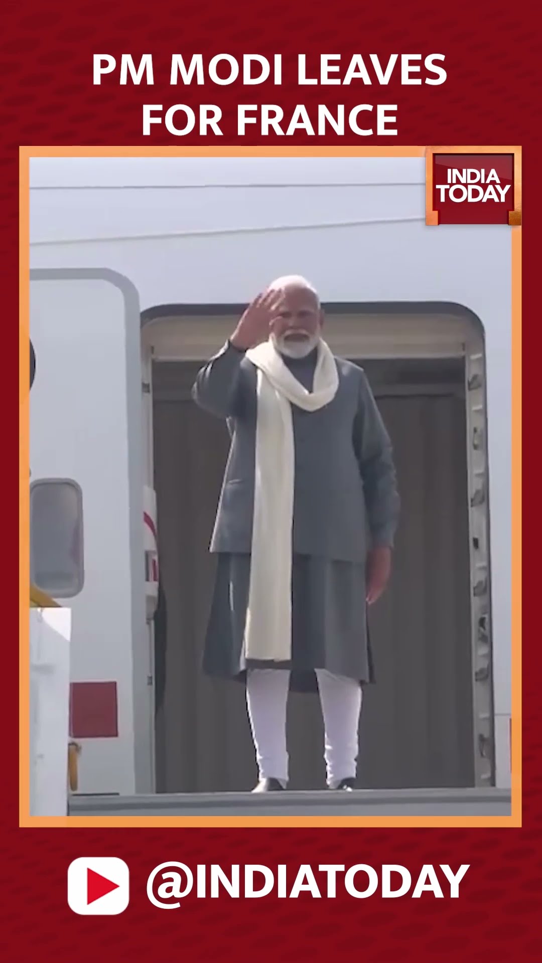 PM Modi leaves for two-day visit to France, will attend AI Action Summit