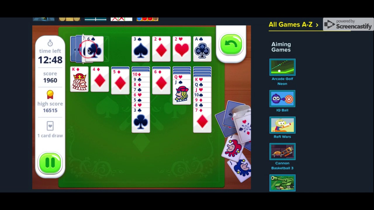 How to Play Solitaire - Play it Online at Coolmath Games