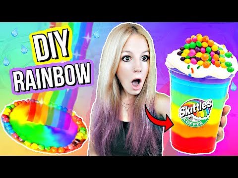 TikTok EXPERIMENT gegen LANGEWEILE : DIY Regenbogen aus Süßigkeiten 🌈 Rainbow LifeHack I PatDIY