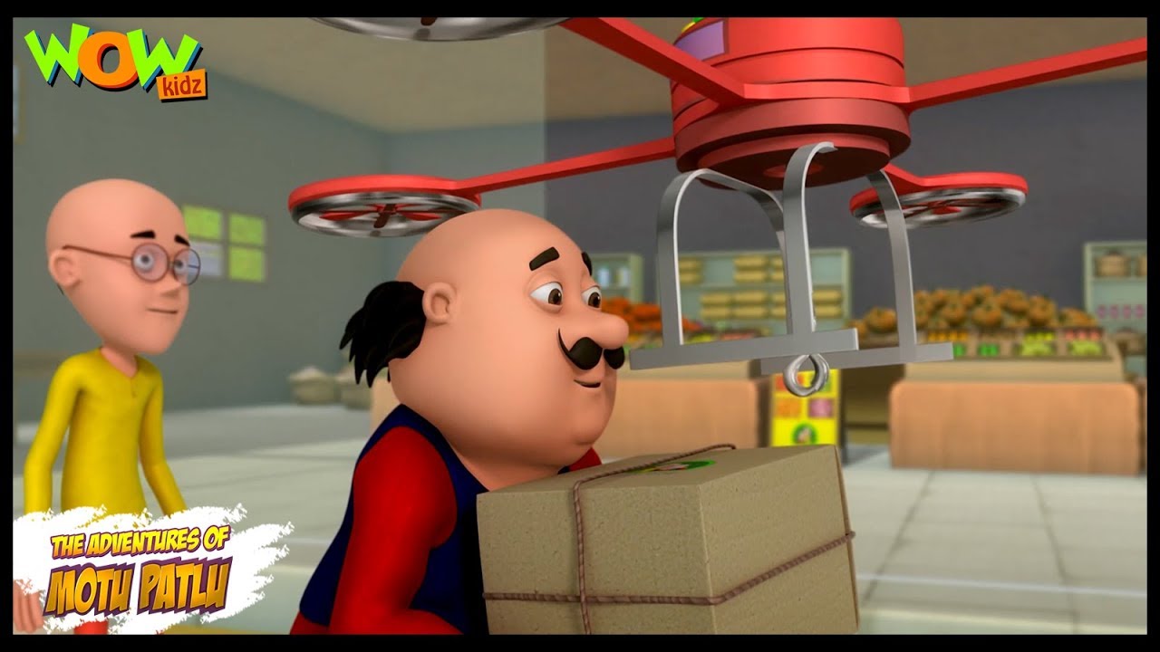 Motu Patlu New Episode | Cartoons | Kids TV Shows | Drone Delivery | Wow Kidz
