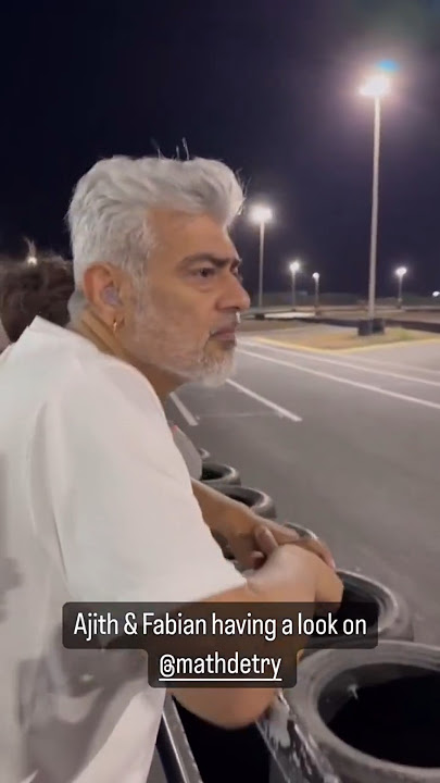 AjithKumar Sir latest video from the race track🤩🔥#Ajith #AjithKumar #vidaaMuyarchi #Goodbadugly
